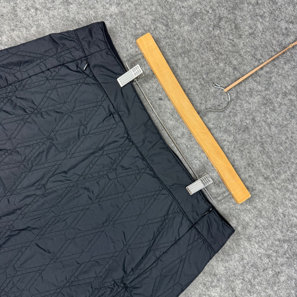 Mountain Hardwear Womens Large Black Quilted Insulated Mini Skirt RN 89674